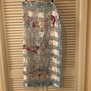 Scarf multicolored whimsical